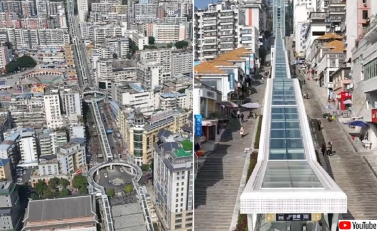 中国でまたしても超長いエスカレーターが運転開始、全長905m（重慶）