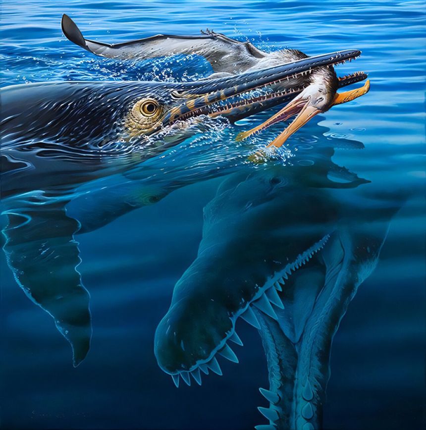 白亜紀の3段階の食物連鎖が如実にわかる化石を発見 | カラパイア